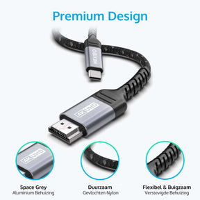 USB-C naar HDMI Kabel - 2 Meter